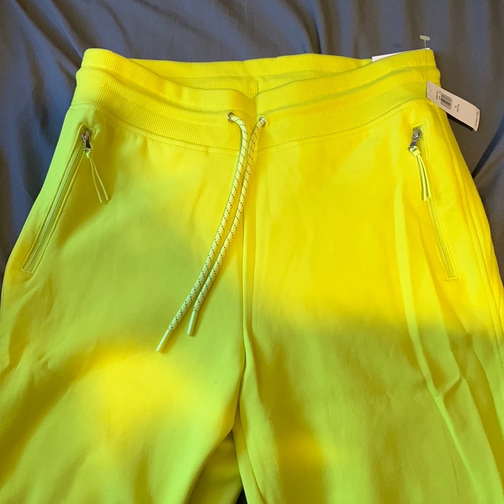 Yellow Old Navy Fleece Joggers